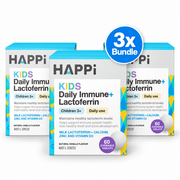 3 x HAPPI Kids Daily Immune+ Lactoferrin